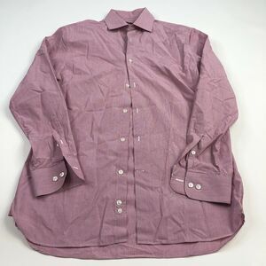 John Varvatos Luxe Medium EUC 15/33 Mens Button Front Long Sleeve Casual Shirt